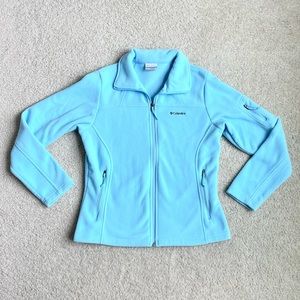 Columbia Blue Zip Up Fleece